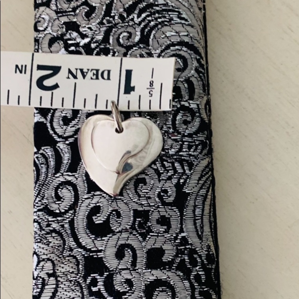 .925 Sterling Silver Double Heart 💕 Pendant - Picture 5 of 9